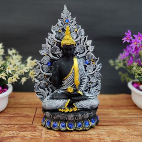 Home Decor | Patta Buddha showpiece | antique Buddha showpiece for home , table |  Idols Living Room | Door Entrance Decoration Items Black,BLUE