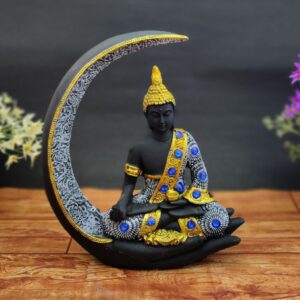 Moon Buddha 1  |  Idols Living Room | Door Entrance Decoration Items Black,BLUE