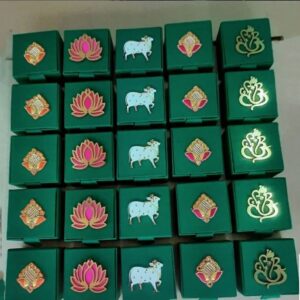 Silk cotton gift boxes Green