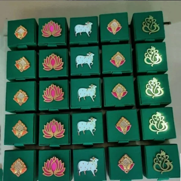 Silk Cotton Gift Boxes Green