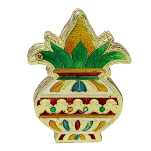 Meenakari kalash shape dry fruit box