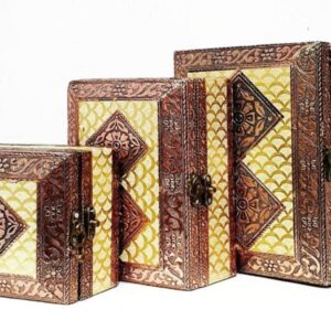 Wooden puja gift box