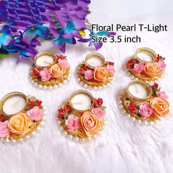 Floral Pearl T-light