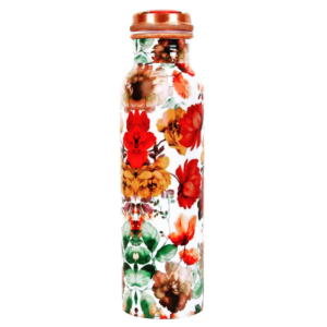 Corporate Gifting: Printed White Copper Water bottle