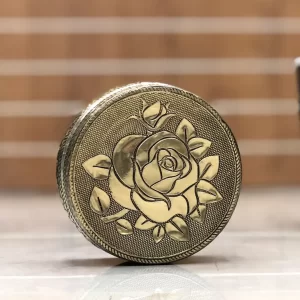 Meenakari Metallic Rose Box 5 Inch