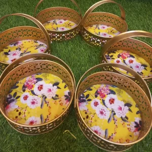 Pichwai tray with Handle