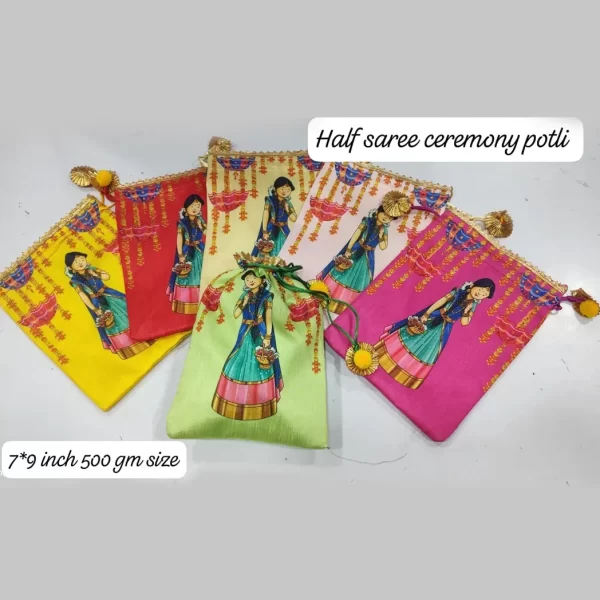 Halfsaree Ceremony Potli Bags