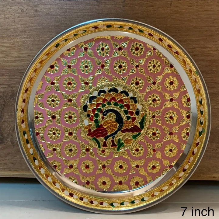 Navarathri Return Gifts - Meenakari Plates