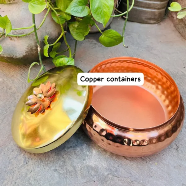 Copper Electroplated Containers