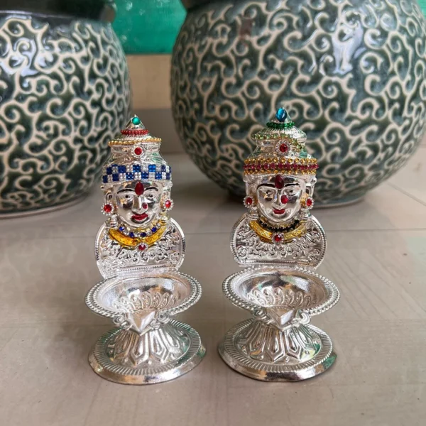 Beautiful Decorative Laxmi Mukhota Diyas