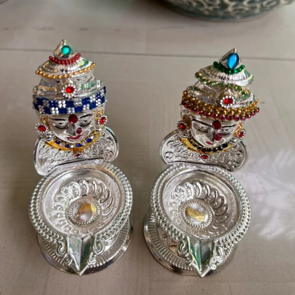 Beautiful Decorative Laxmi Mukhota Diyas