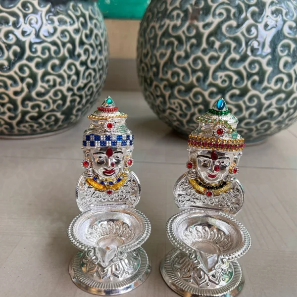 Beautiful Decorative Laxmi Mukhota Diyas