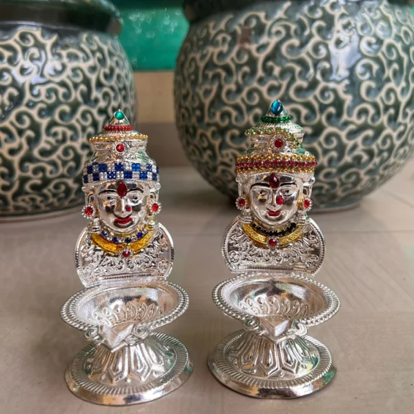 Beautiful Decorative Laxmi Mukhota Diyas
