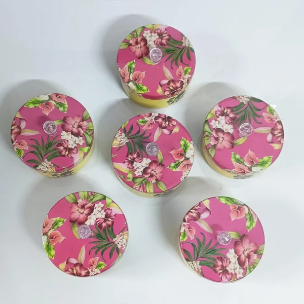 Dry Fruit Pichwai Jars with Floral Design