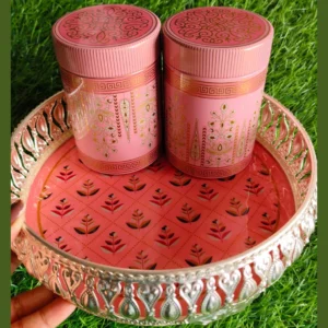 Digital Print German Silver Trays with Matching Tins Combo