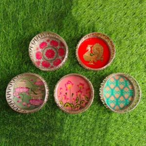 Floral Edition German Silver Pichwai Trays