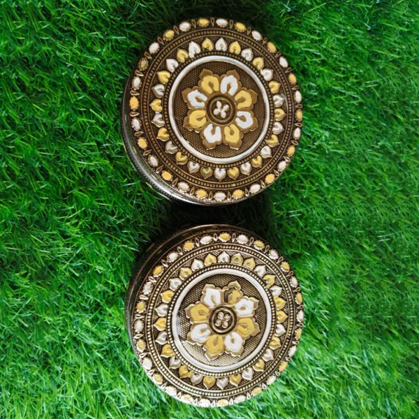 Golden Brown Meenakari Boxes