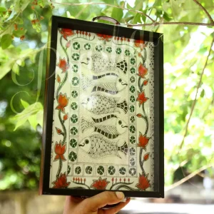 Red Twin Peacock Thamboolam Trays