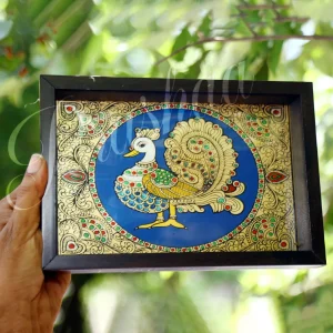 Red Twin Peacock Thamboolam Trays Red Twin Peacock Thamboolam Trays
