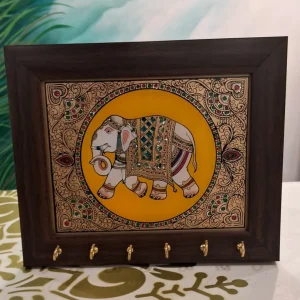 Annam Key Holder in Reverse Glass Acrylic