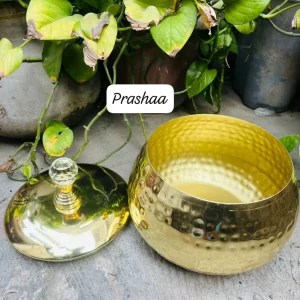Brass Electroplated Container Brass Electroplated Container