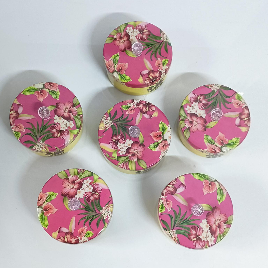 Dry Fruit Pichwai Jars with Floral Design Dry Fruit Pichwai Jars with Floral Design
