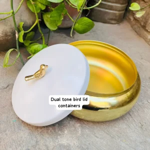 Dual Tone Bird Lid Containers Dual Tone Bird Lid Containers