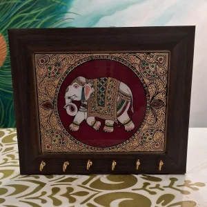 Elephant Key Holder in Reverse Glass Acrylic Elephant Key Holder in Reverse Glass Acrylic
