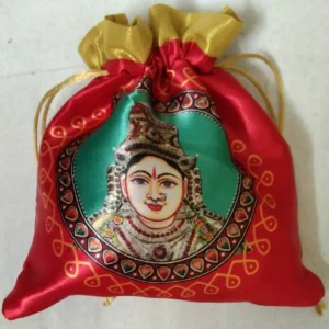 Lakshmi Print Satin Potlis Lakshmi Print Satin Potlis