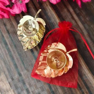 Leaf Maple Brass Diya Material - Pure Brass Leaf Maple Brass Diya Material - Pure Brass