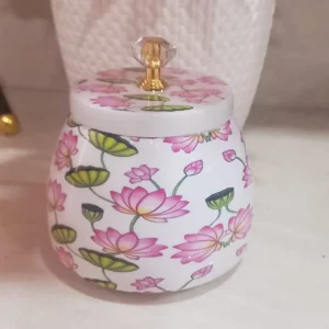 Lotus Pichwai Jar Lotus Pichwai Jar