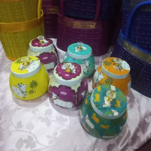 Korai Potli Hampers+ Pichwai jar Combo Korai Potli Hampers+ Pichwai jar Combo