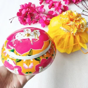 Pichwai Combo 6-pichwai Matki Jar with Wrap Potli Pichwai Combo 6-pichwai Matki Jar with Wrap Potli