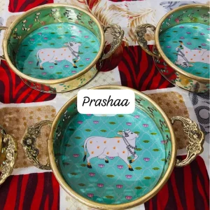 Pure Brass Pichwai Trays Pure Brass Pichwai Trays