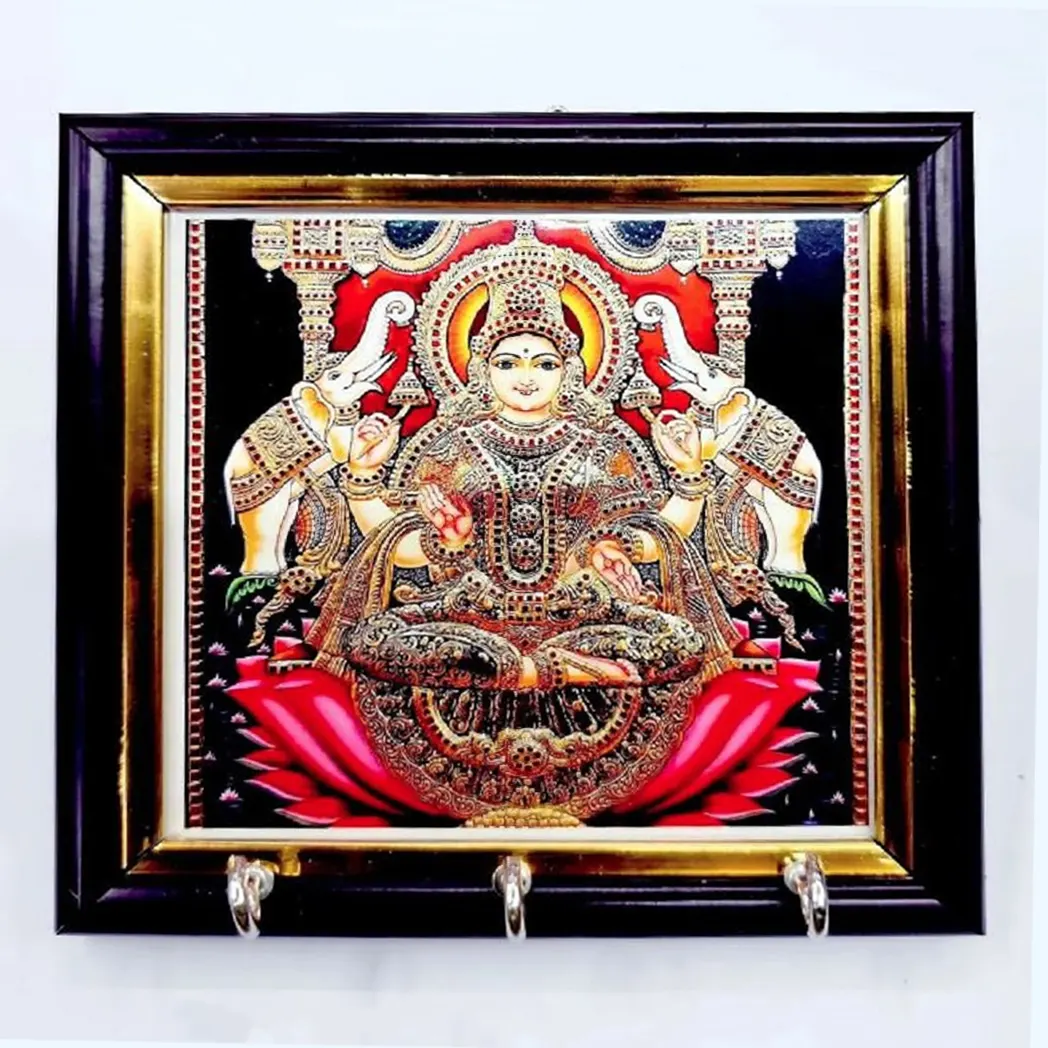 Tanjore Art Lakshmi Art Key Hanger Tanjore Art Lakshmi Art Key Hanger