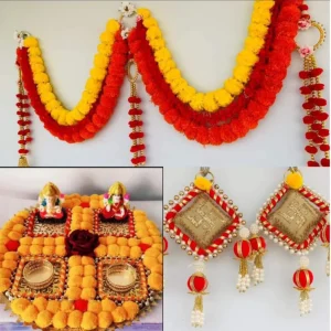 Toran, Shubh Labh, and Diya Coaster Combo Toran, Shubh Labh, and Diya Coaster Combo