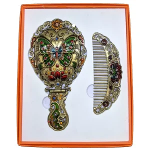 Beautiful Mirror and Comb Set with Royal detailing Beautiful Mirror and Comb Set with Royal detailing