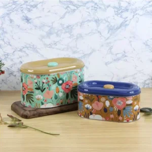 Metal Oval Box: Set of Two Metal Oval Box: Set of Two