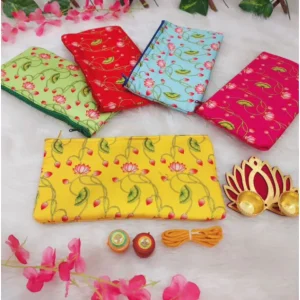 Combo- Pichwai Lotus Purses with Thamboolam set Combo- Pichwai Lotus Purses with Thamboolam set