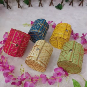 Gold Zari Bangle Box Gold Zari Bangle Box