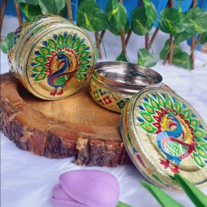 Meenakari Peacock Box Meenakari Peacock Box