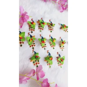 Peacock Kundan Haldi Kumkum return Gift Peacock Kundan Haldi Kumkum return Gift