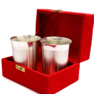 Stainless Steel with Liquor Polish Pair of Sophisticated Looking Glass Stainless Steel with Liquor Polish Pair of Sophisticated Looking Glass