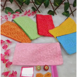 Thamboolam Combo- Lucknow Chikankari Purse with Thamboolam Set Thamboolam Combo- Lucknow Chikankari Purse with Thamboolam Set